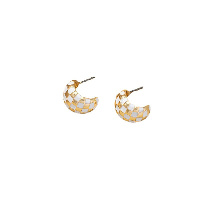 Fresh Countryside Chic Earrings Set with Glazed Droplets and Floral Wheels from Vienna Verve Collection