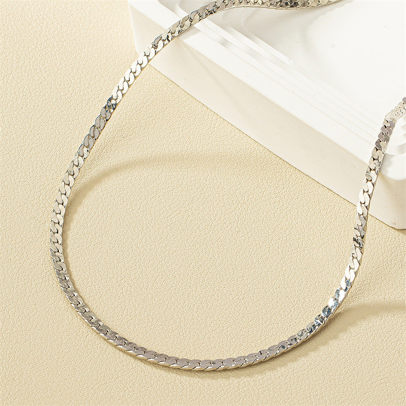 Minimalist Metal Chain Necklace - Vienna Verve Collection