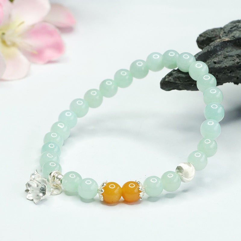 Lily of The Valley Fortune's Favor Sterling Silver Jade Bracelet