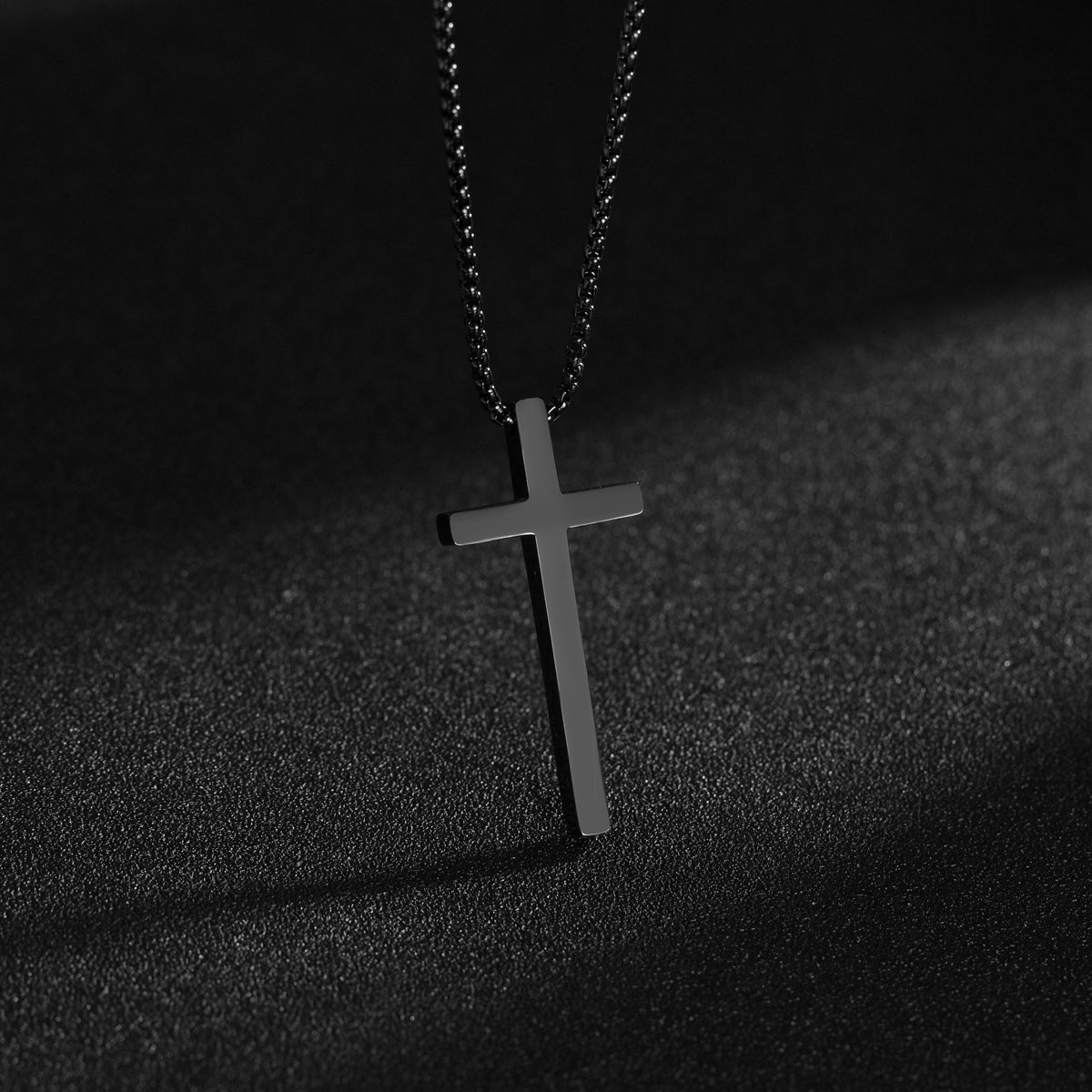 European and American Style Men's Stainless Steel Cross Necklace - Planderful Collection, Everyday Genie - Factory Wholesale