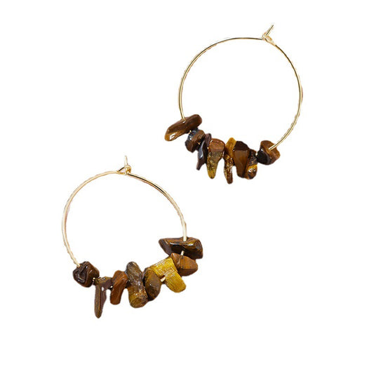 European and American Stone Earrings Set - Vienna Verve Collection