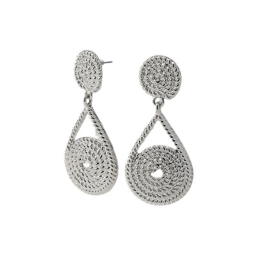 Metallic Thread Dangle Earrings - Vienna Verve Collection