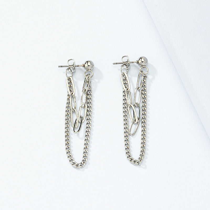 European and American Long Chain Earrings - Vienna Verve Collection