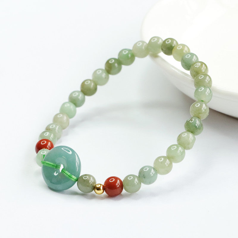 Fortune's Favor Sterling Silver Jade Bracelet