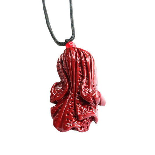 Cinnabar Cabbage Pendant, Purple Gold Sand Pendant