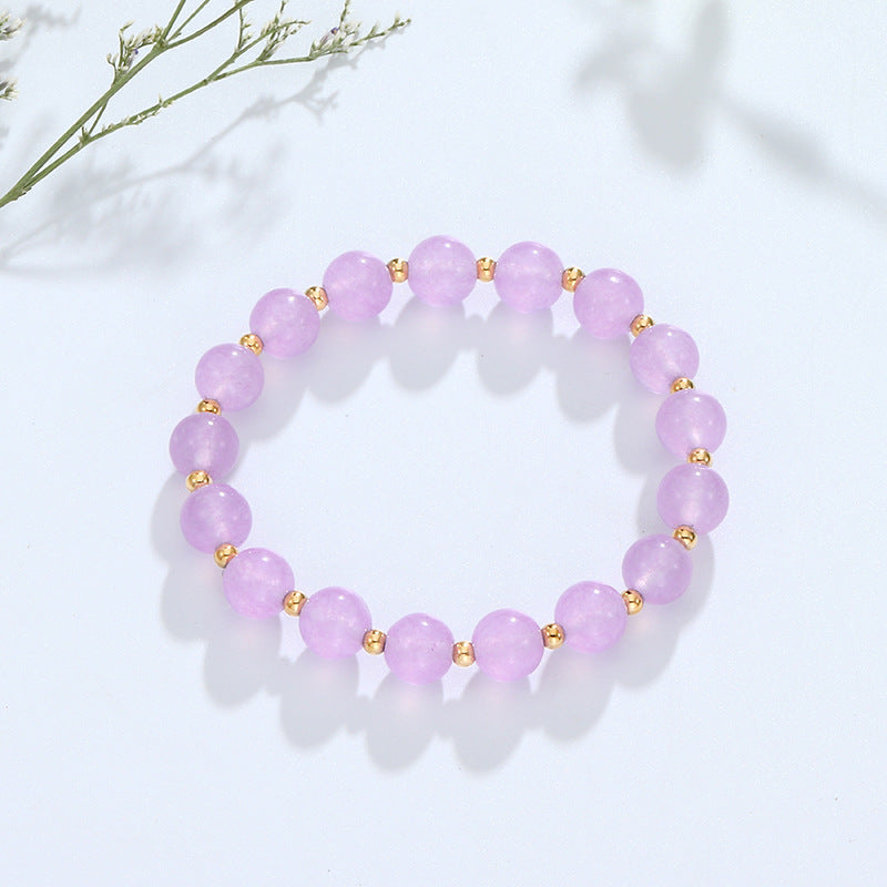 Peach Blossom Crystal Bracelet - Sterling Silver Jewelry Collection