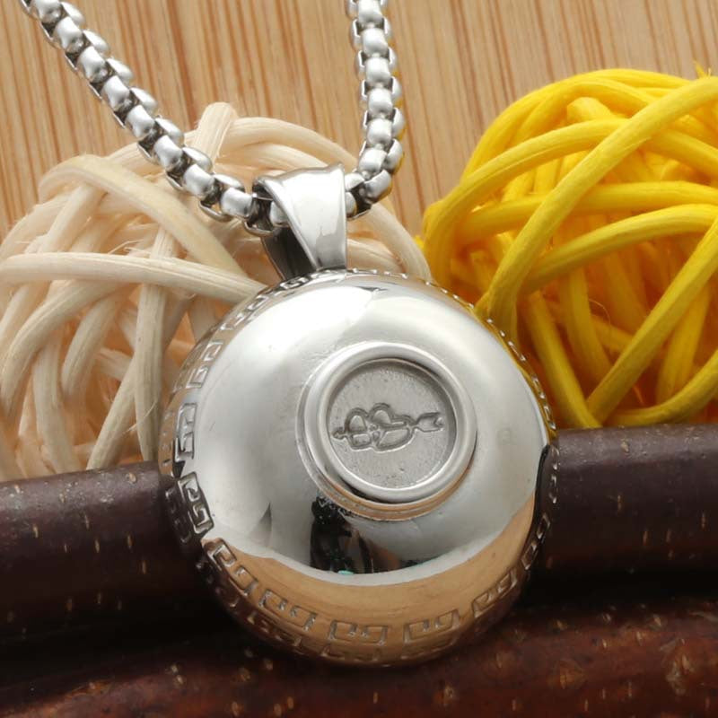 Punk Style Titanium Steel Bowl Pendant Necklace for Men - Retro Trendy Fashion Accessory