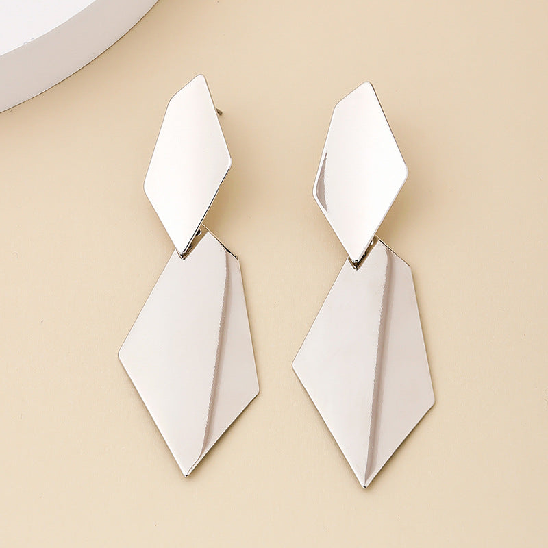 Futuristic Metal Statement Earrings - Vienna Verve Collection