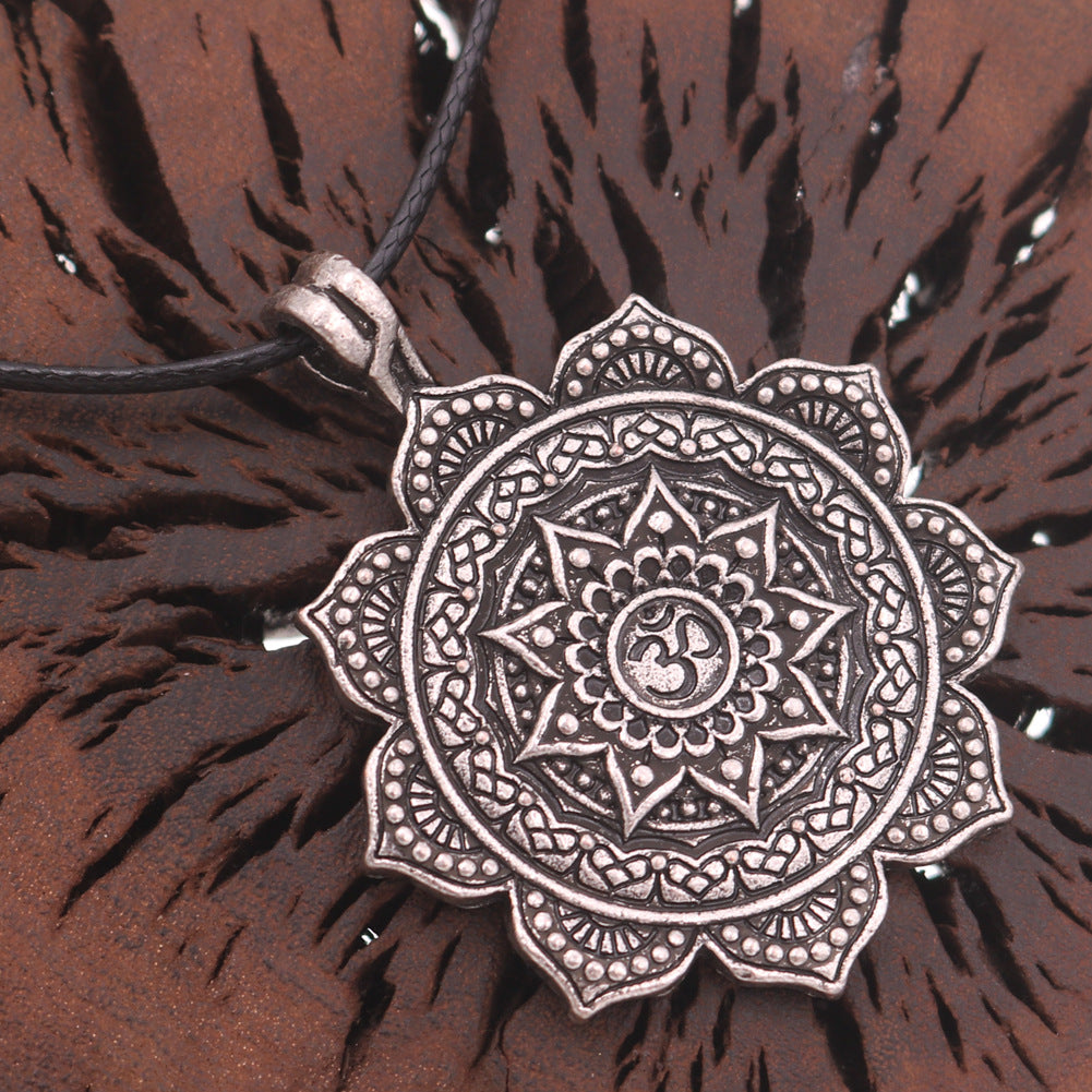 Mandala Flower Zen Necklace for Men