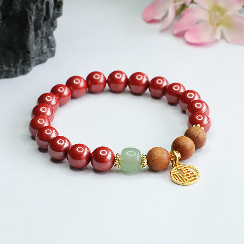 Emperor Sandalwood and Cinnabar Fortune Bracelet