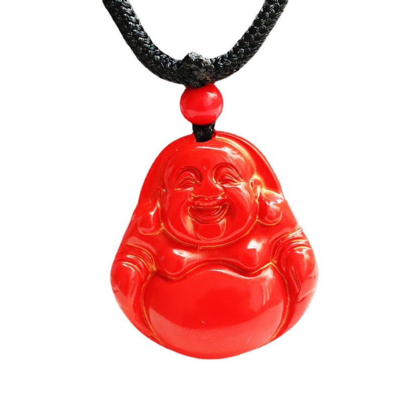 Buddha Pendant - Vermilion Sand Red Sand Serenity Gift