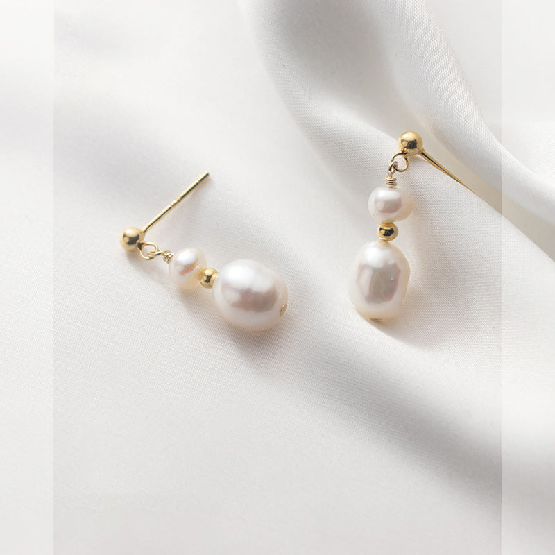 Fortune's Favor Freshwater Pearl and Sterling Silver Clip-on Earrings