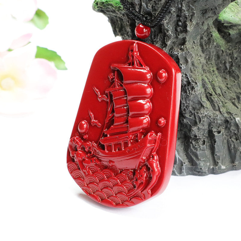 Cinnabar Pendant Smooth Sailing Pendant Jewelry