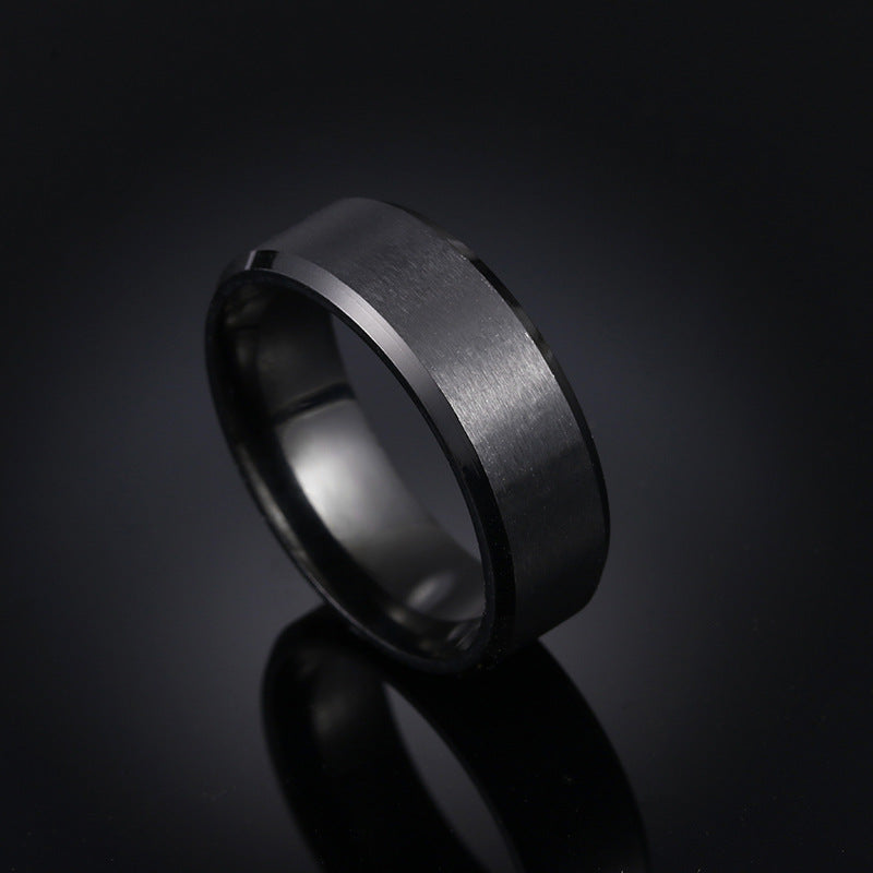 Titanium Steel Men's Outdoor Ring - European and American Style