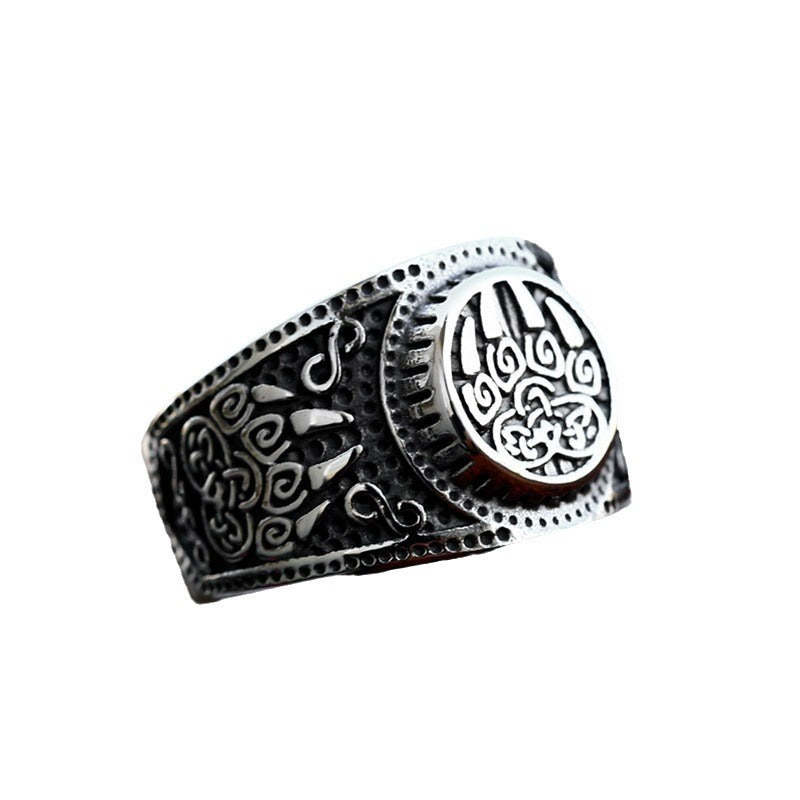 Retro Bear Claw Titanium Steel Viking Ring for Men - Wholesale Cross-Border Jewelry from Europe and the USA