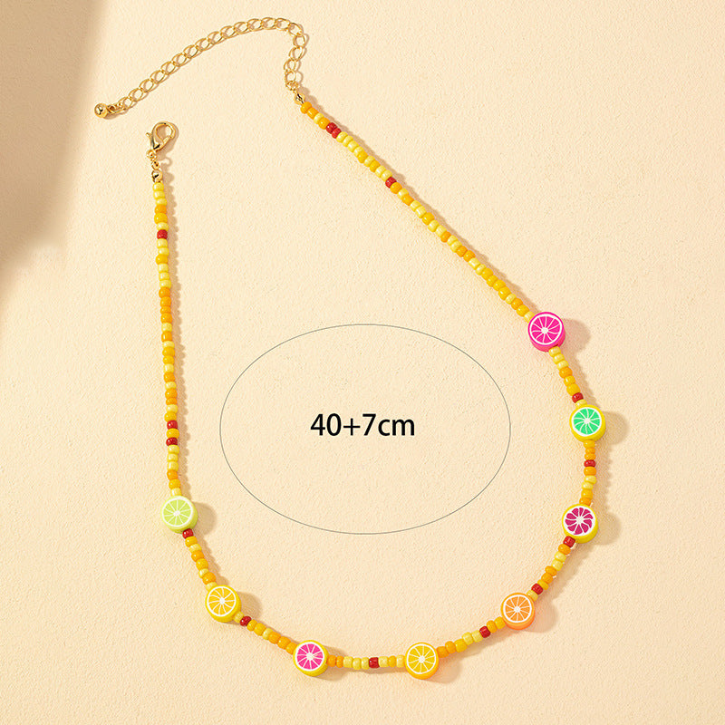 Colorful Handcrafted Beaded Necklace with a European Twist