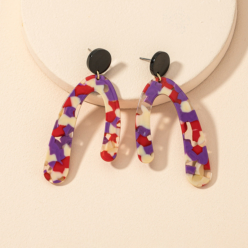 Acrylic Geometric Earrings - Vienna Verve Collection