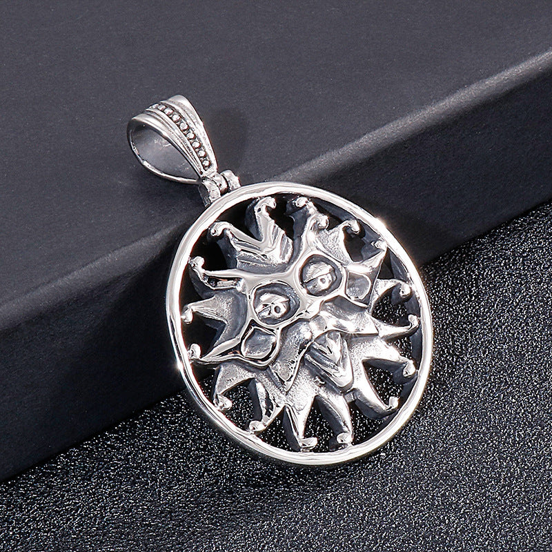 Vintage Helios Stainless Steel Men's Pendant - Retro Style