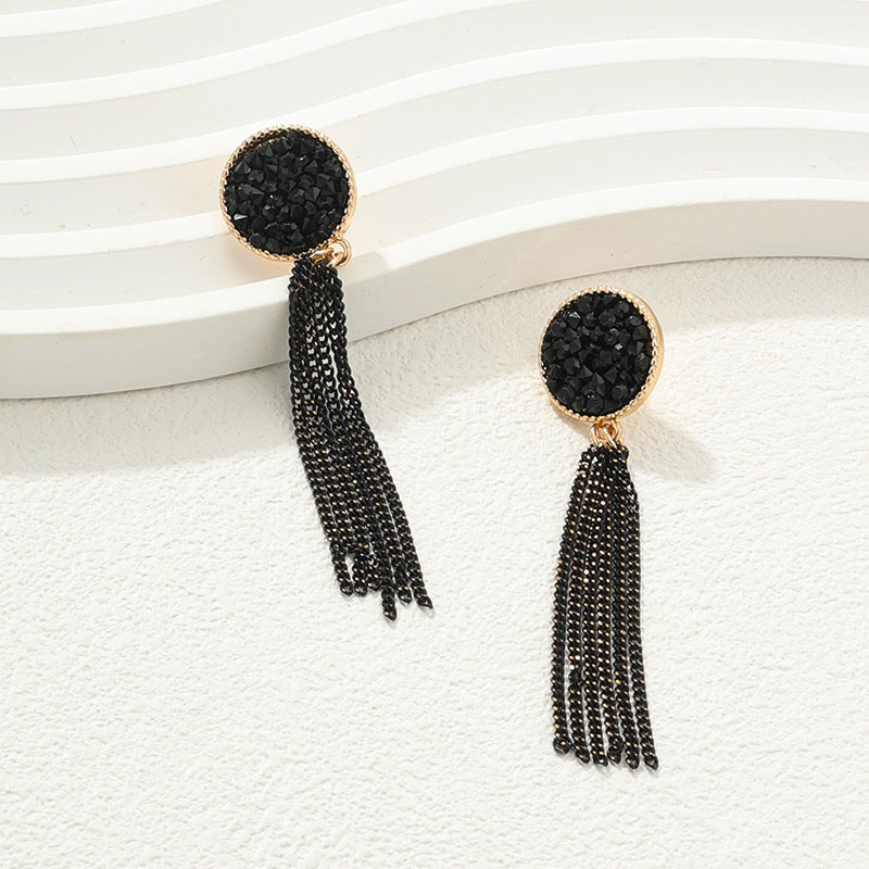 Black Tassel Earrings - Stylish, Classy, and Premium Quality Vienna Verve Design