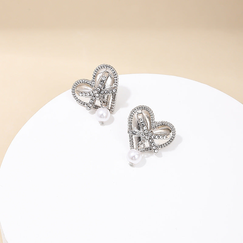 European and American Love Bow Earrings - Vienna Verve Collection