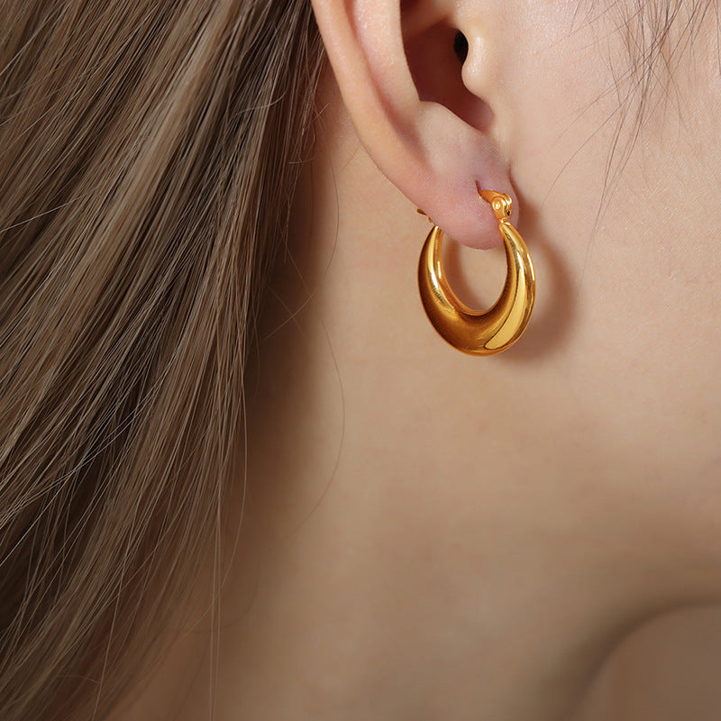 Luxurious 18K Gold-Plated Geometric Earrings for Women