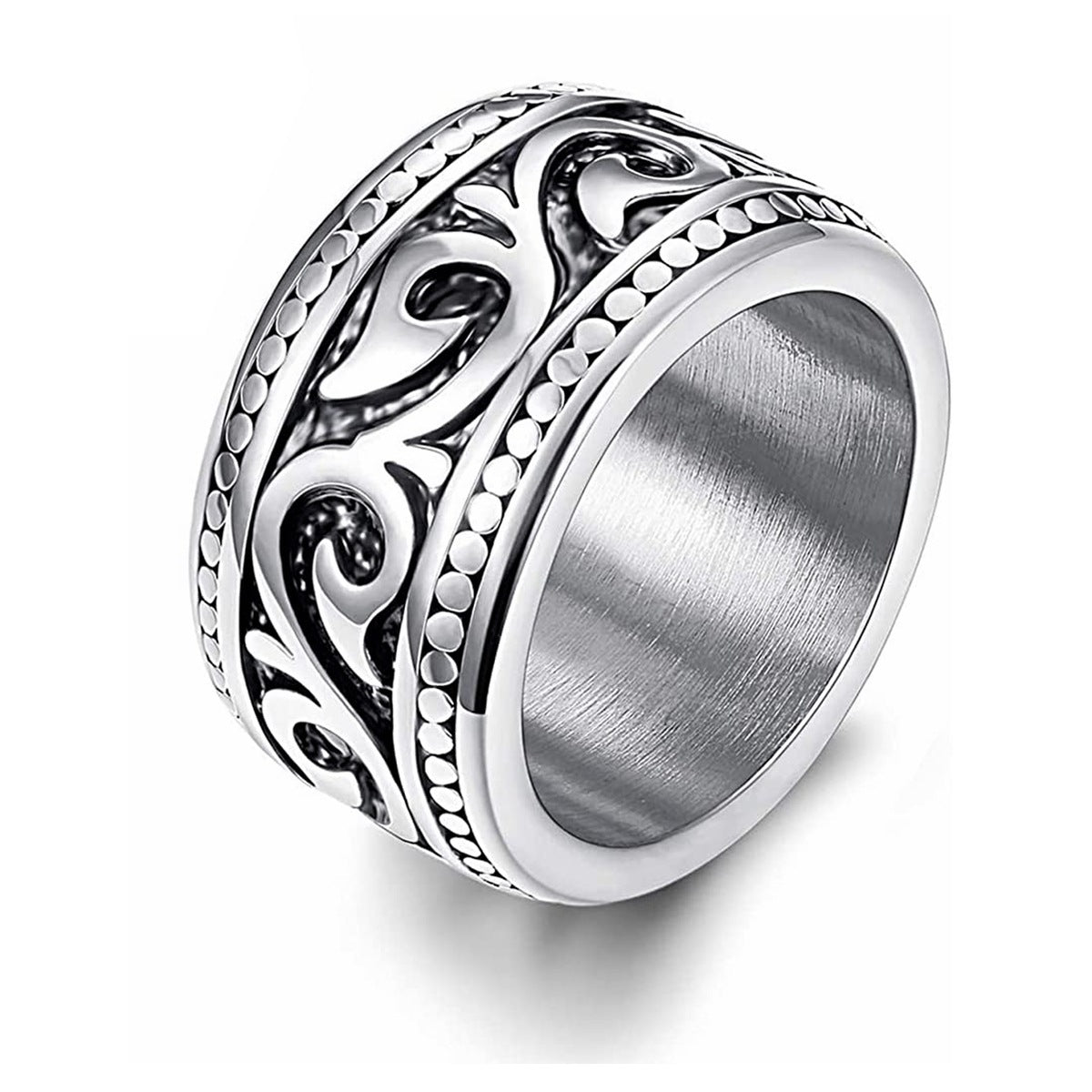 Celtic Knot Titanium Ring for Men - European and American Style Jewelry