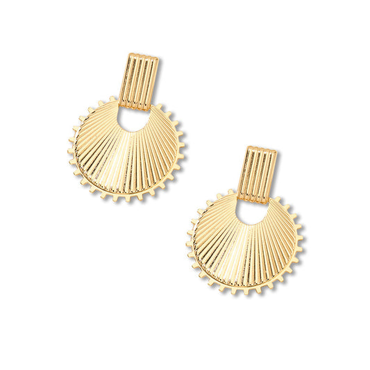 Geometric Metal Wind Earrings - Planderful Vienna Verve Collection