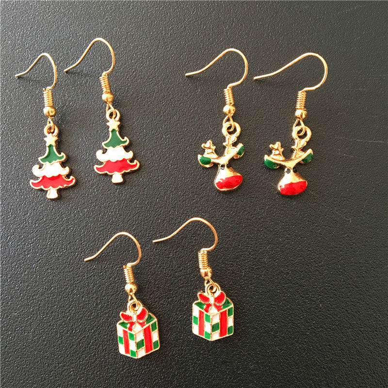 Festive Holiday Metal Earrings from Vienna Verve Collection