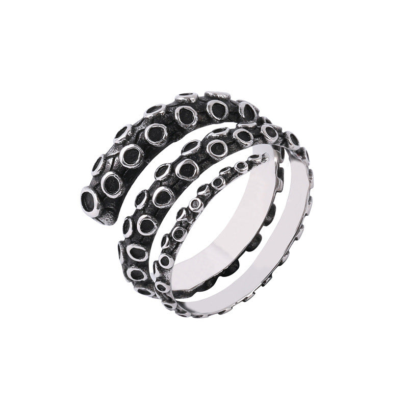 Retro Octopus Claw Titanium Steel Ring for Men