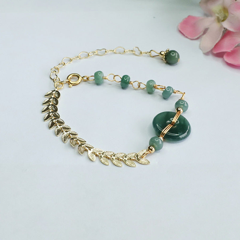 Fortune's Favor Sterling Silver Jade Bracelet