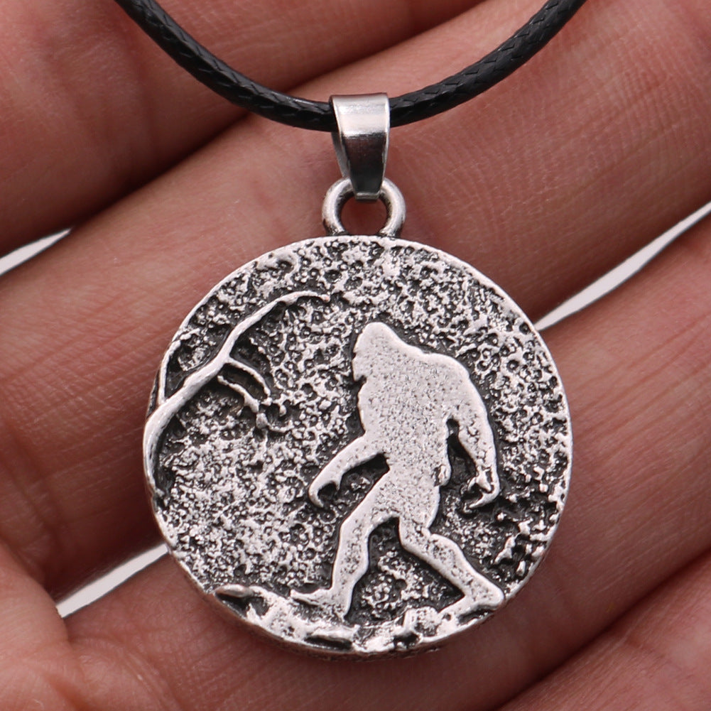 Bigfoot Adventure Necklace - Nordic Inspired Metal Jewelry for Men