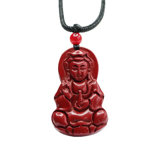 Purple Gold Sand Guanyin Jewelry Pendant