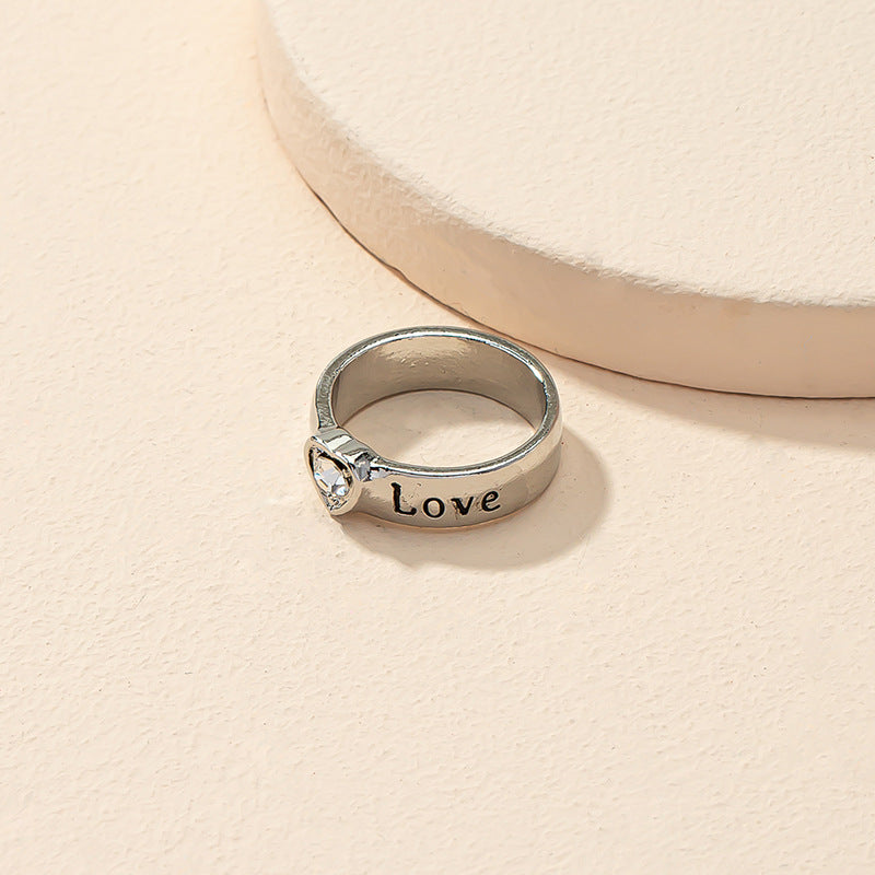 Love Letter Ring - Exquisite High-End Fashion Jewelry for Chic Elegance