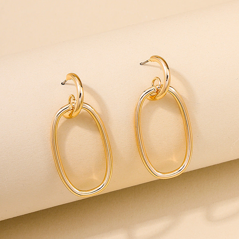 Temperament Round Ring Earrings in Vienna Verve Collection