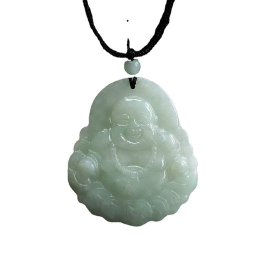 Buddha Money Pendant made with A Grade Myanmar Jadeite Stone