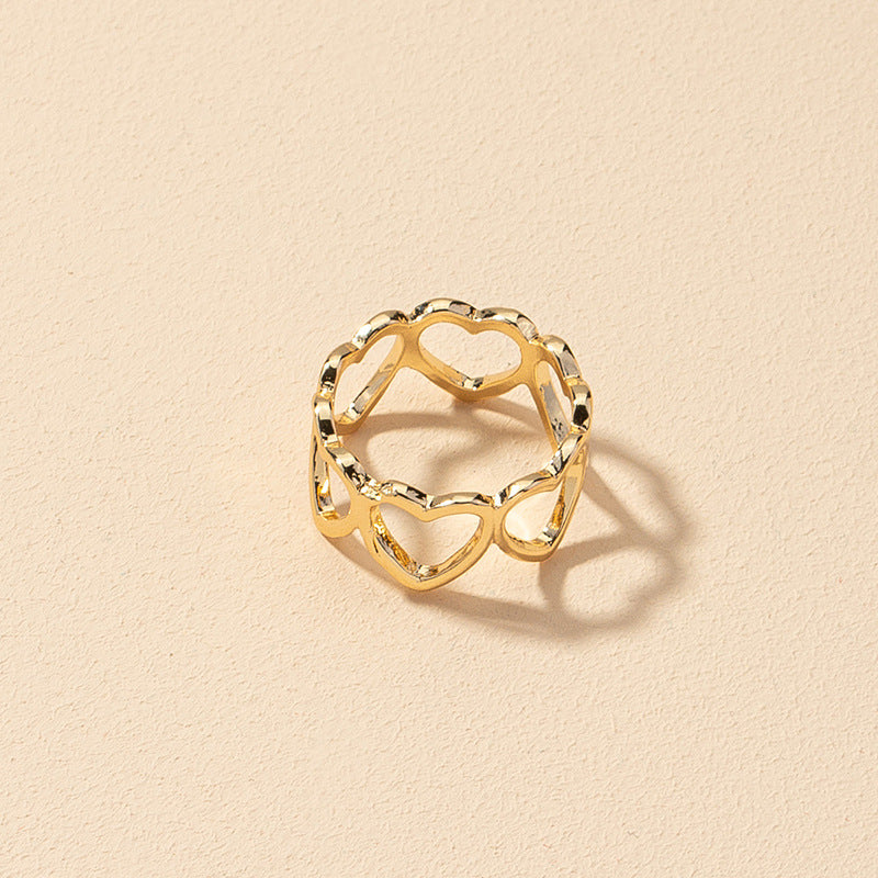 Fashionista's Delight: Vienna Verve Heart-Shaped Ring