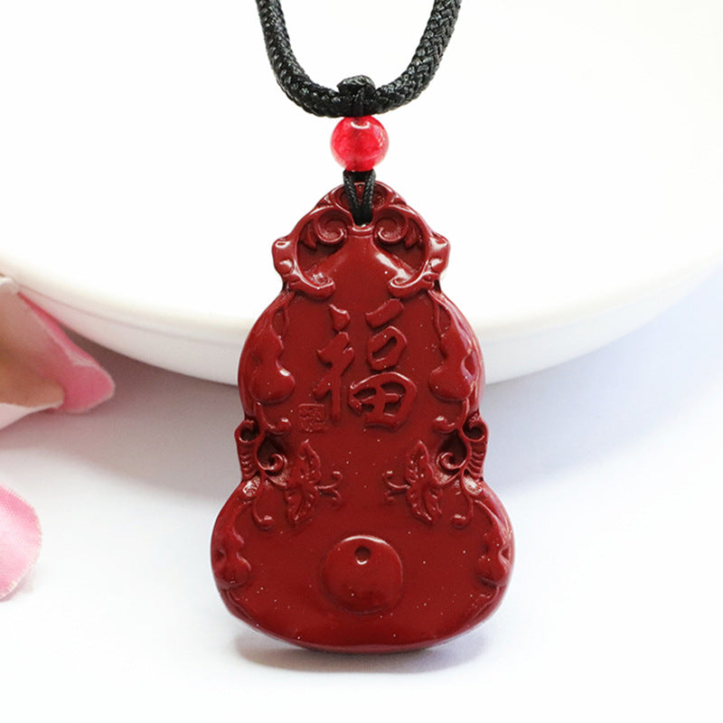 Vermilion Sand Pendant Purple Gold Sand Blessing Gourd Pendant