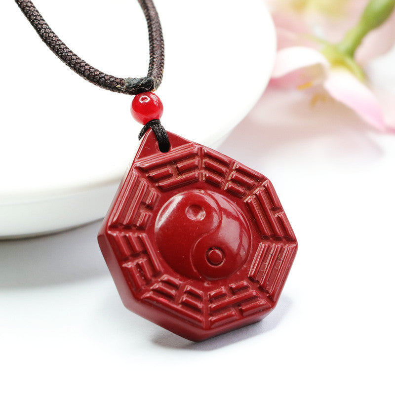 Fortunate Crimson Sand Bagua Pendant Set with Purple Gold Sand Orthodoxy