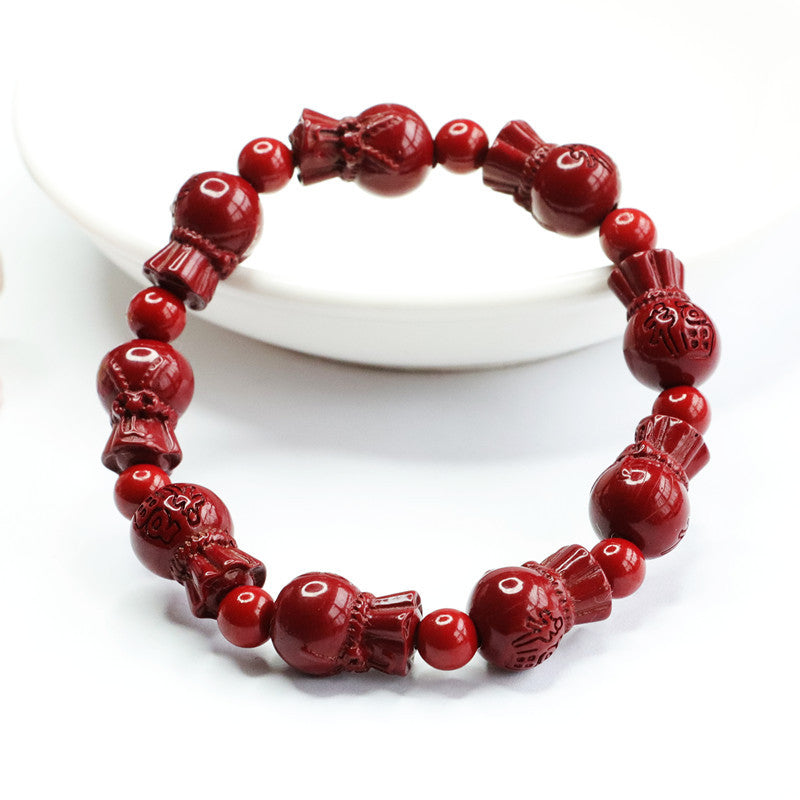 Fortune's Favor Cinnabar Stone Bracelets