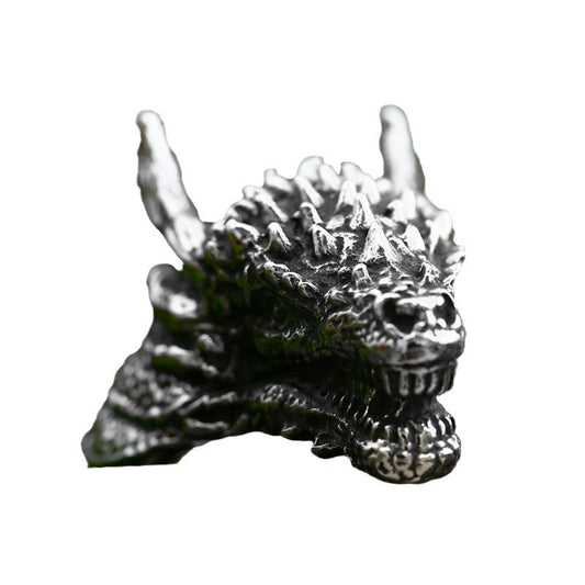 Titanium Steel Retro Dragon Ring for Men - Wholesale Stainless Steel Zodiac Jewelry