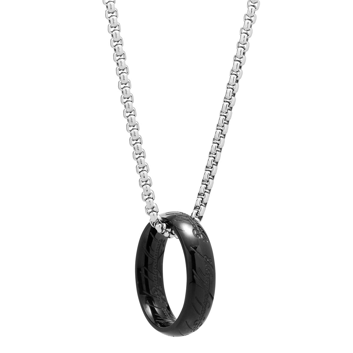 Explosive 60mm Pearl Chain Titanium Necklace for Men