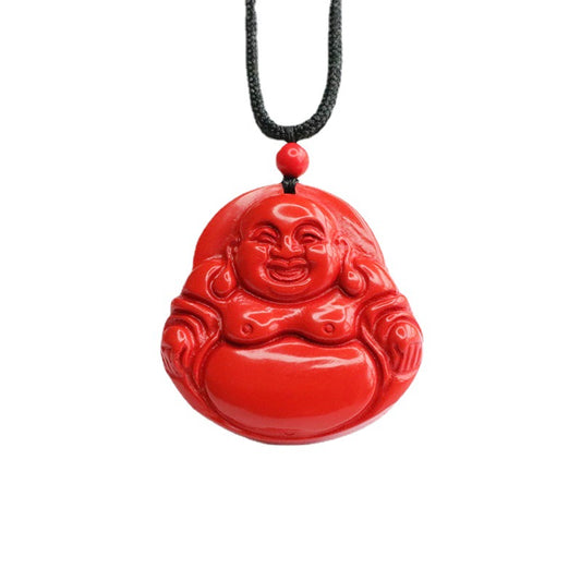 Cinnabar Pendant Red Sand Buddha Pendant Jewelry