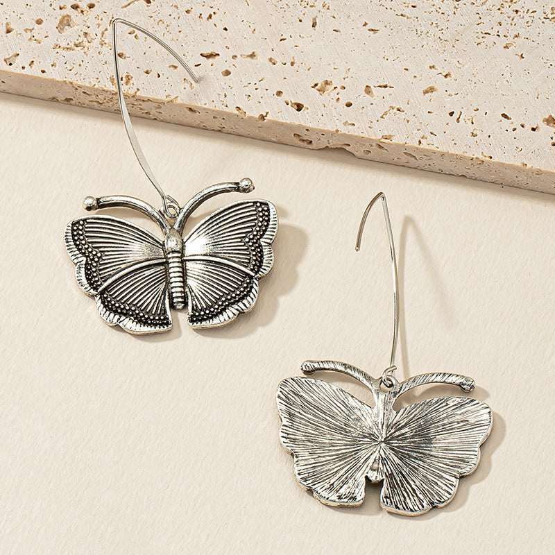 Butterfly Wing Metal Earrings - Vienna Verve Collection