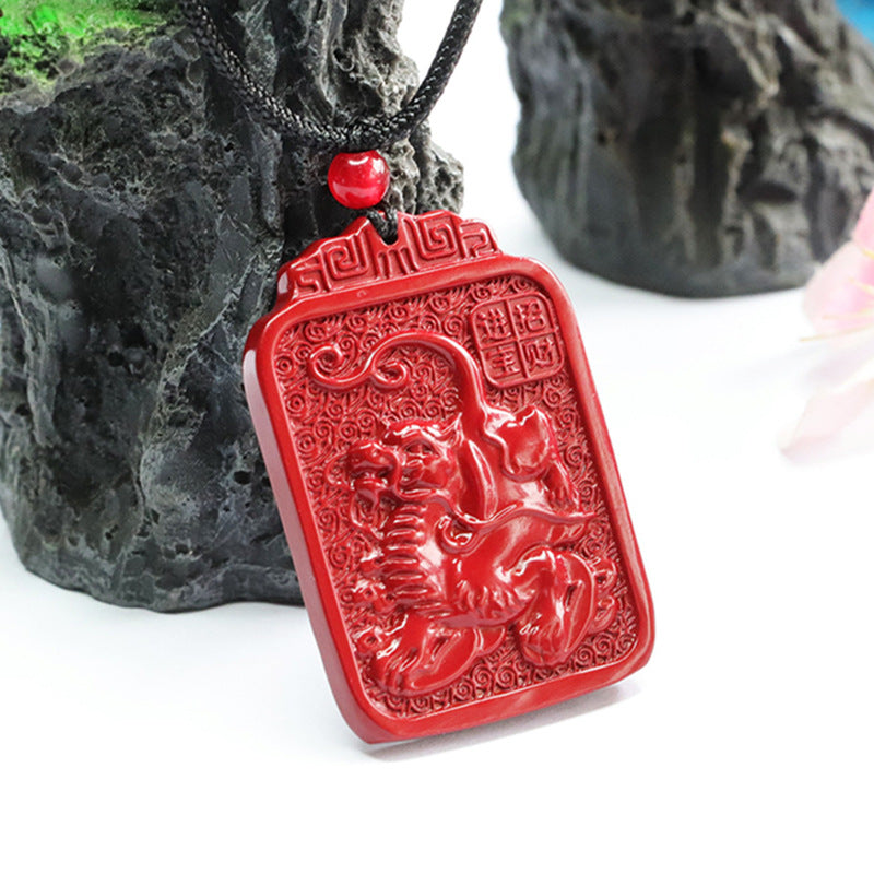 Cinnabar Pendant Purple Gold Sand Kirin Pendant