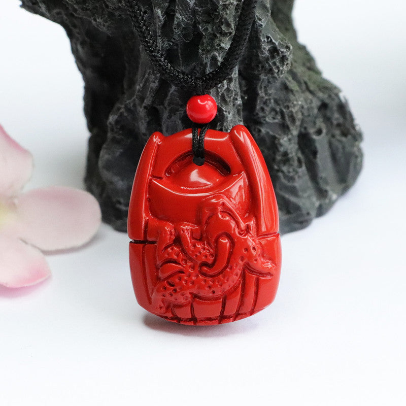 Cinnabar Pendant Red Sand Bucket Pendant Jewelry