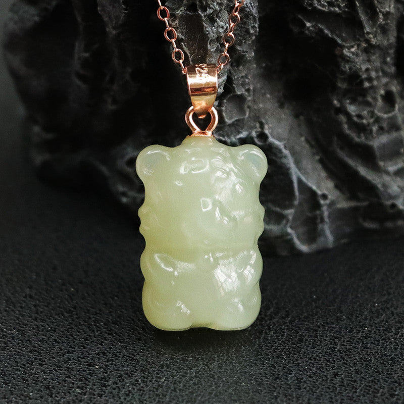 Hotan Jade Tiger Fortune Necklace