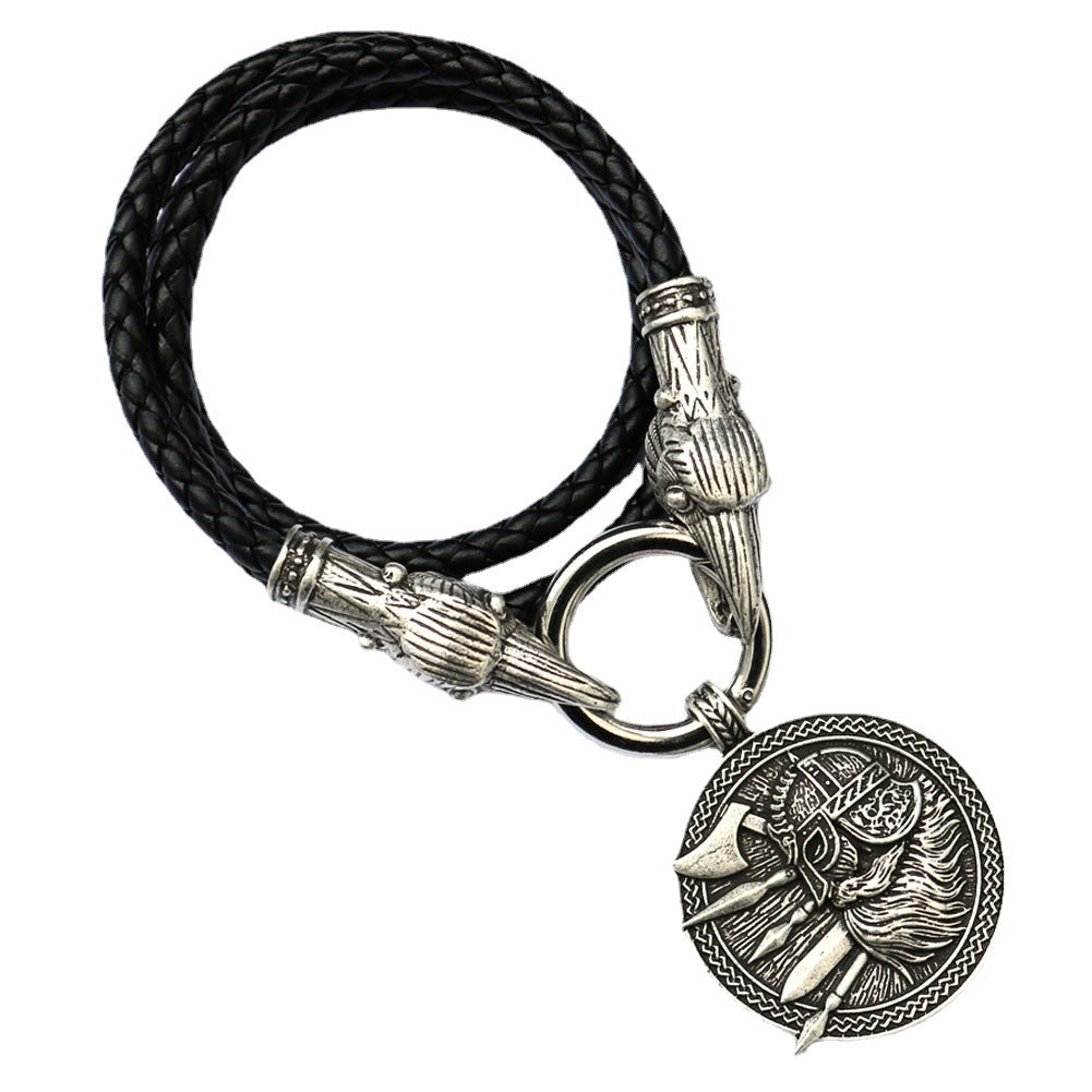 Warrior Spirit Viking Norse Odin Pendant Necklace - Men's Wholesale Amulet