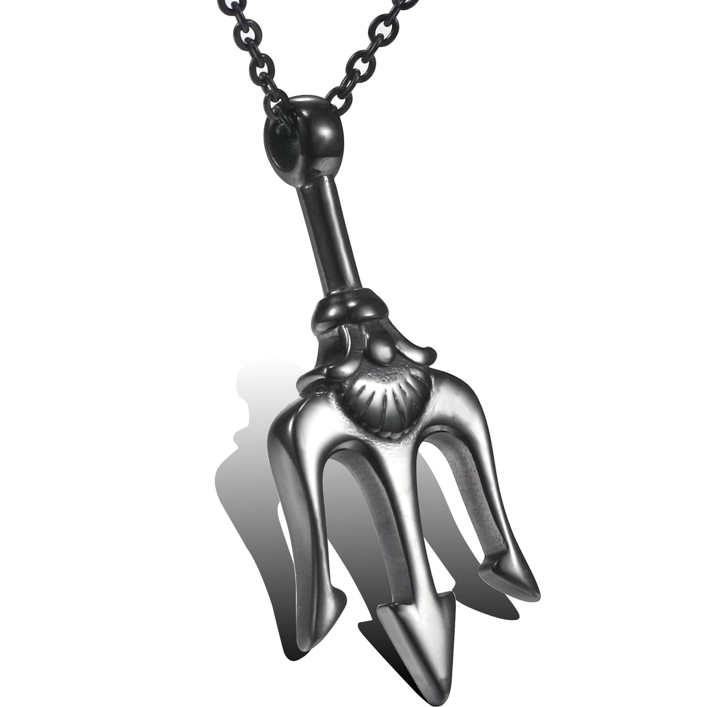 Titanium Steel Sea King Trident Pendant for Men - Stylish European and American Fashion Accessory