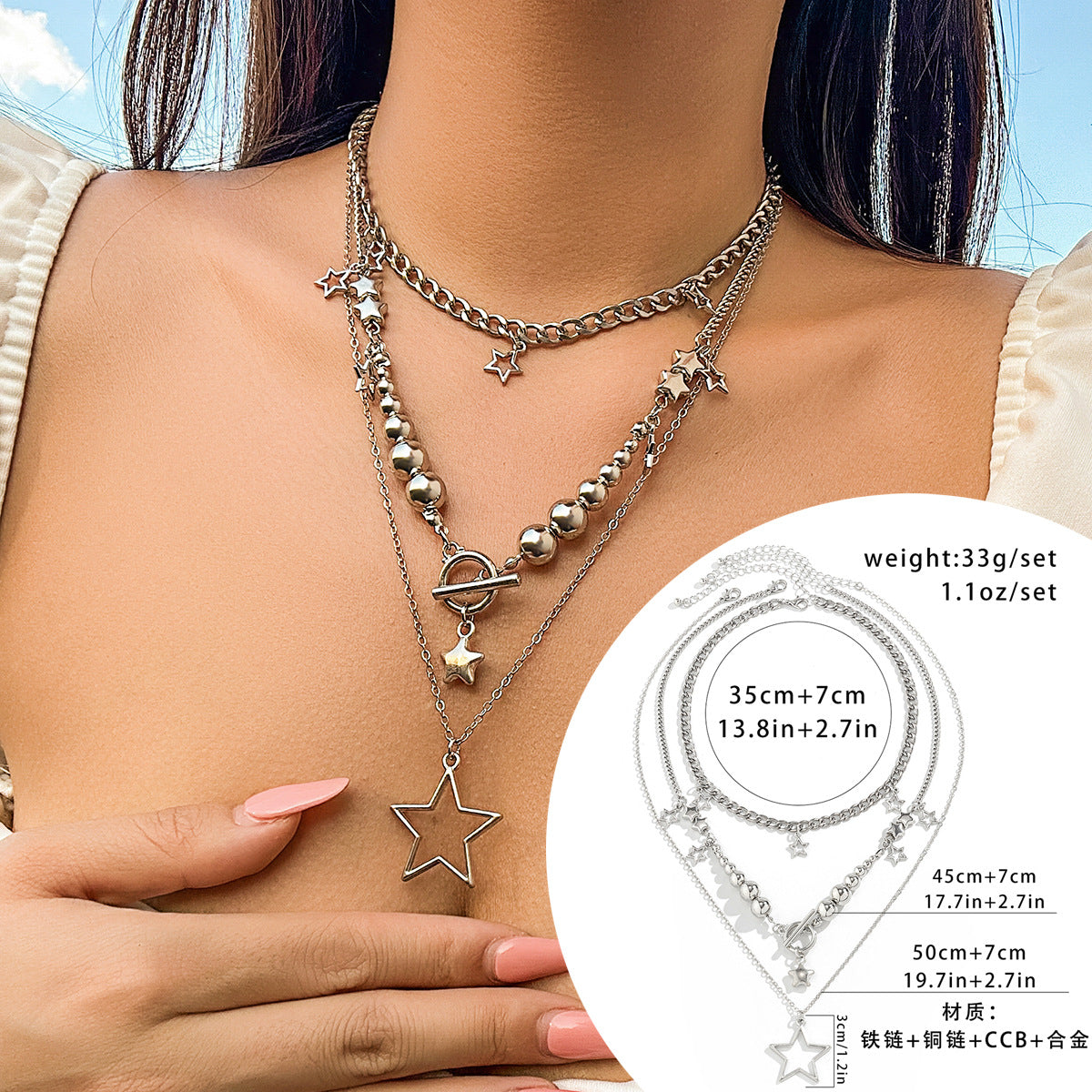 Trendy star necklace online