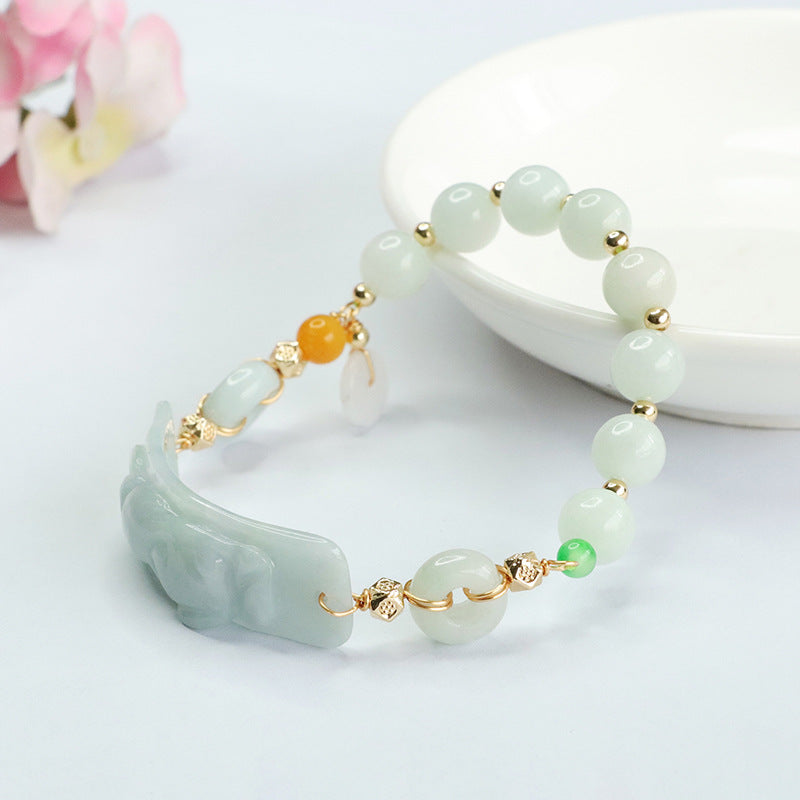 Fortune's Favor Sterling Silver Jade Bracelet